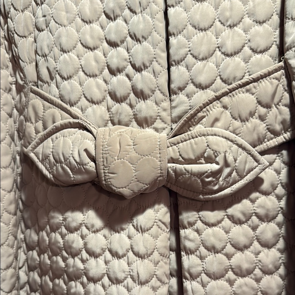 Betsey Johnson Quilted Tan Swing Jacket - Picture 9 of 9